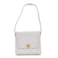 Chanel Caviar CC Shoulder Bag White