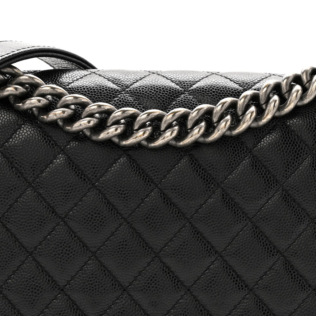 Chanel Caviar Quilted Medium Boy Flap Black