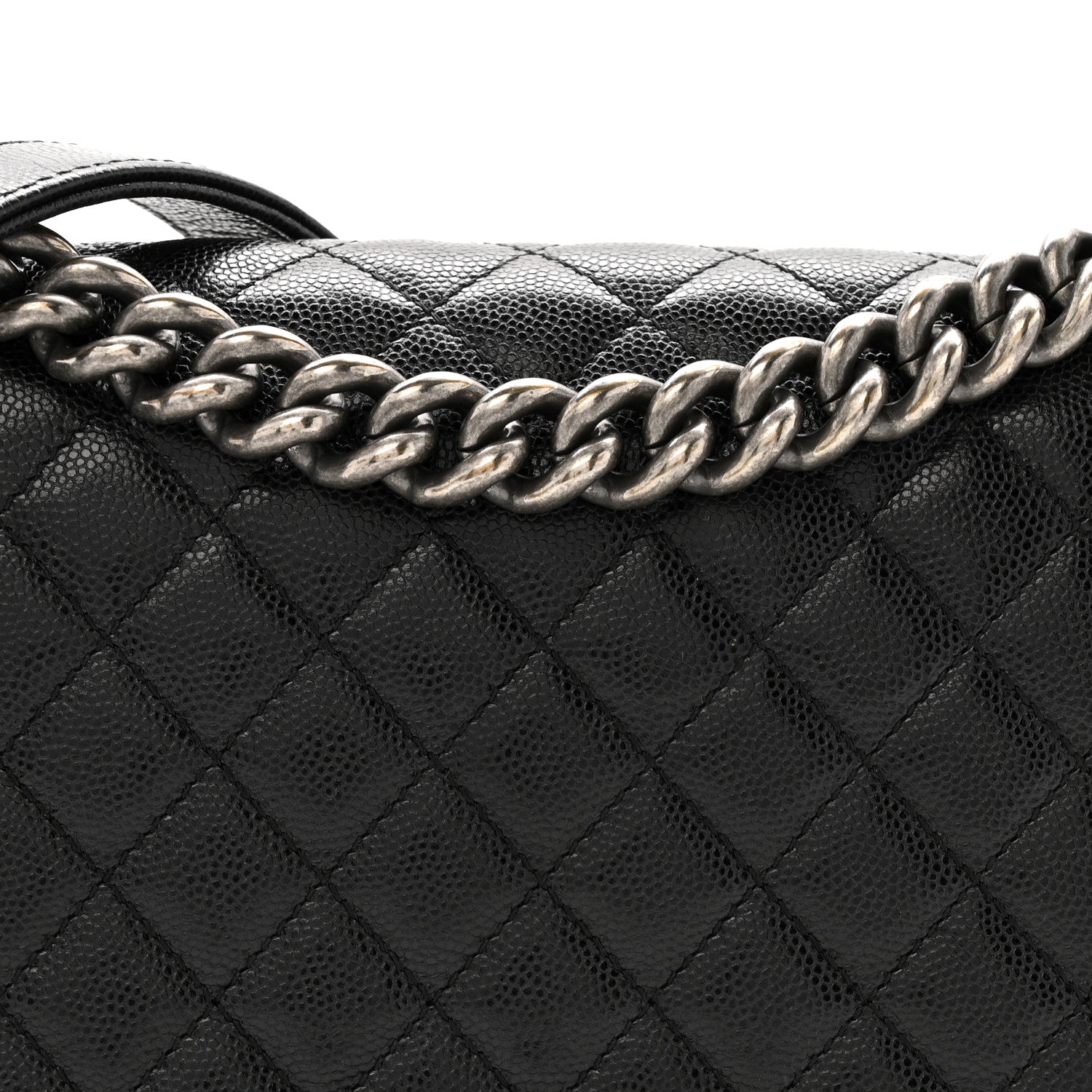 Chanel Caviar Quilted Medium Boy Flap Black