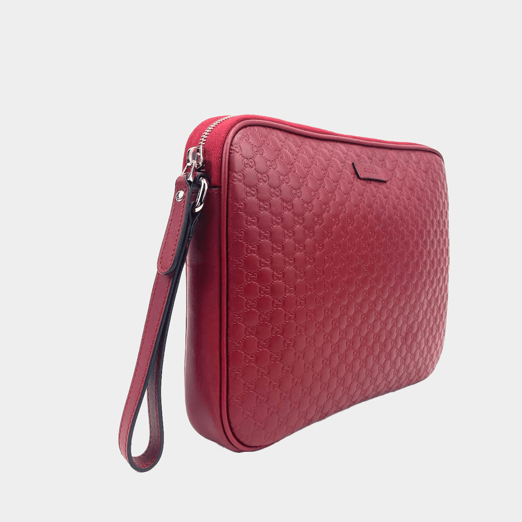GUCCI Guccissima Zip Pouch Wristlet - OUTLET ITEM FINAL SALE