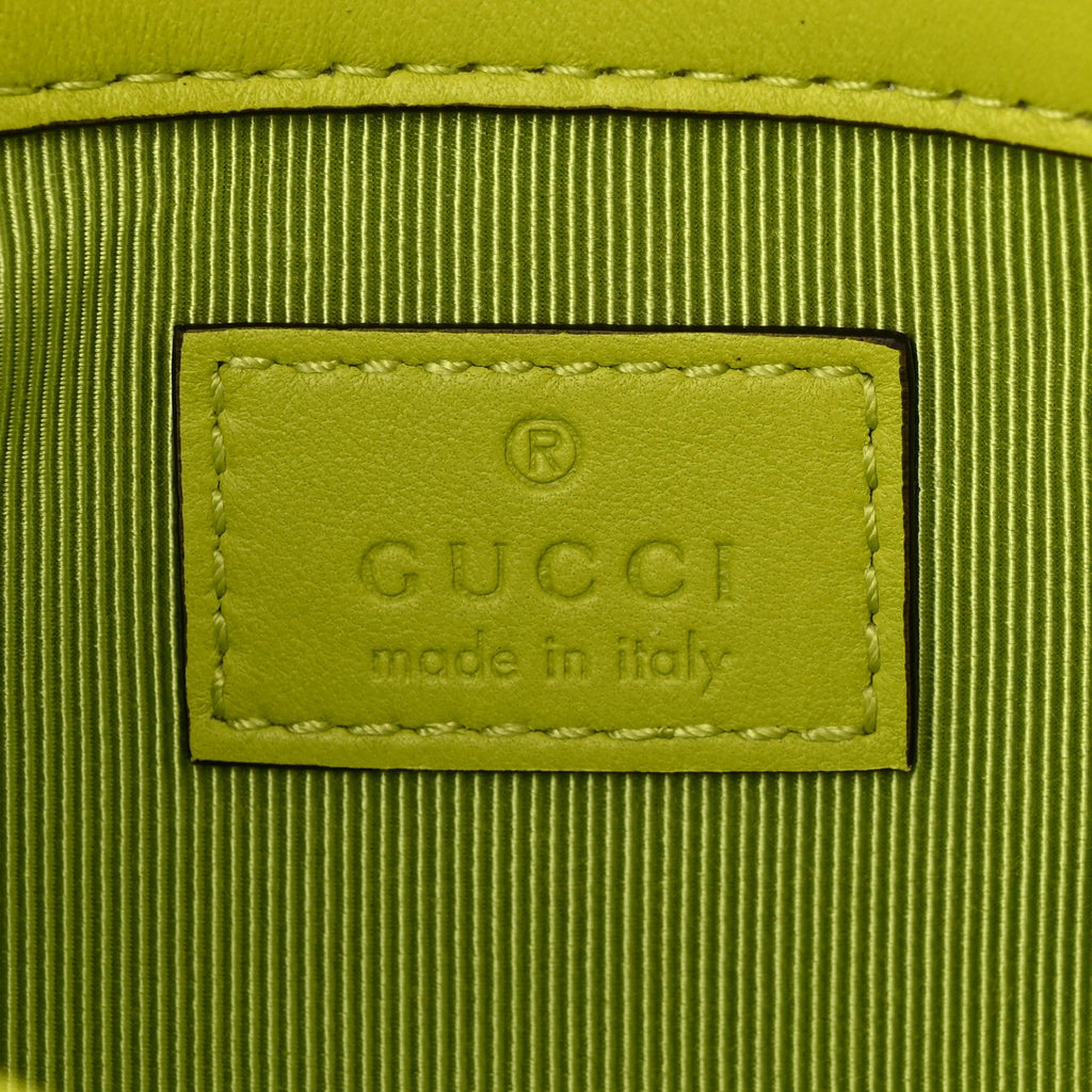 Gucci Lambskin Matelasse Mini GG Marmont Shoulder Bag Firefly