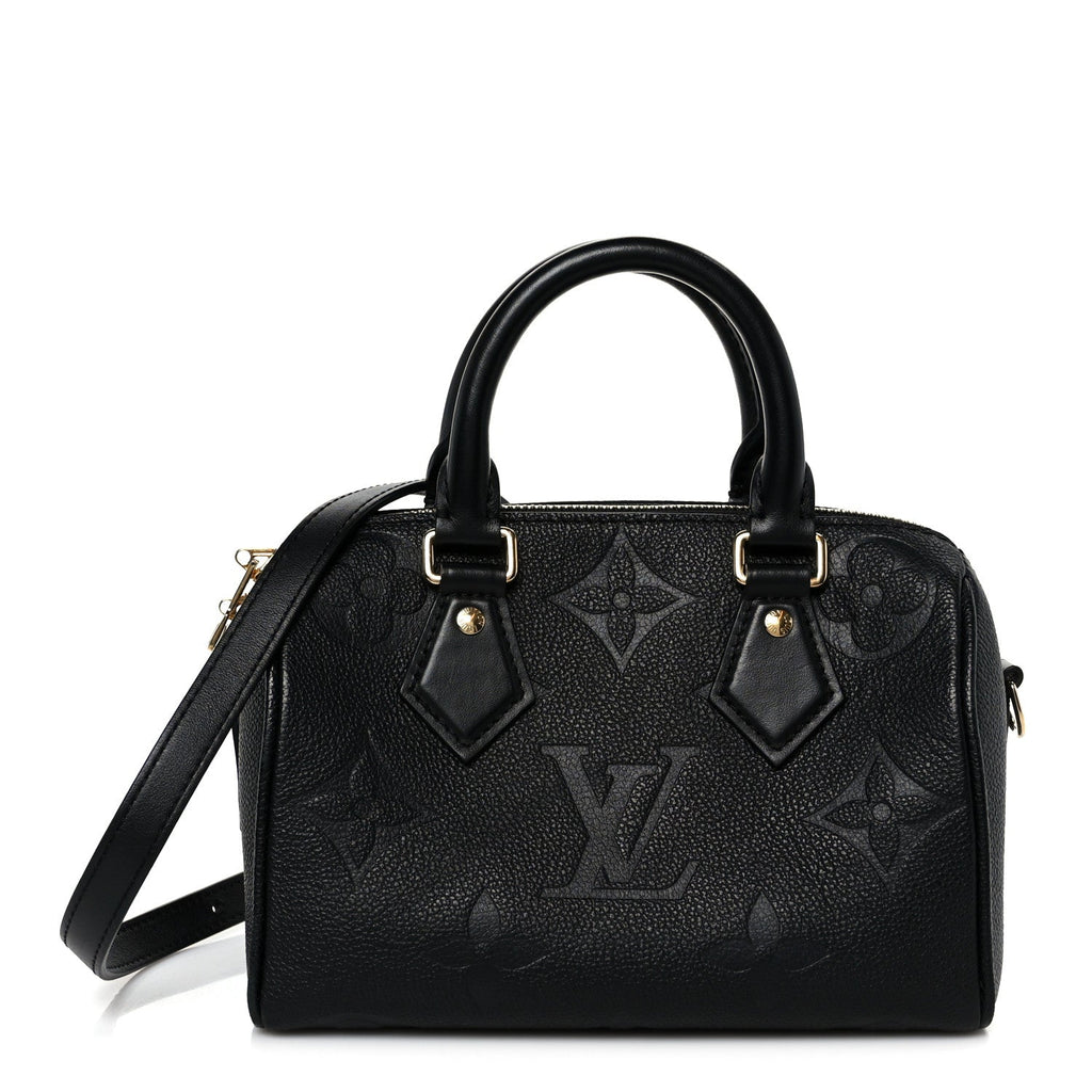 Louis Vuitton Empreinte Monogram Giant Speedy Bandouliere 20 Black
