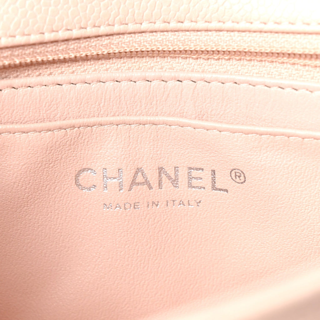 Chanel Caviar Quilted Mini Rectangular Flap Light Pink