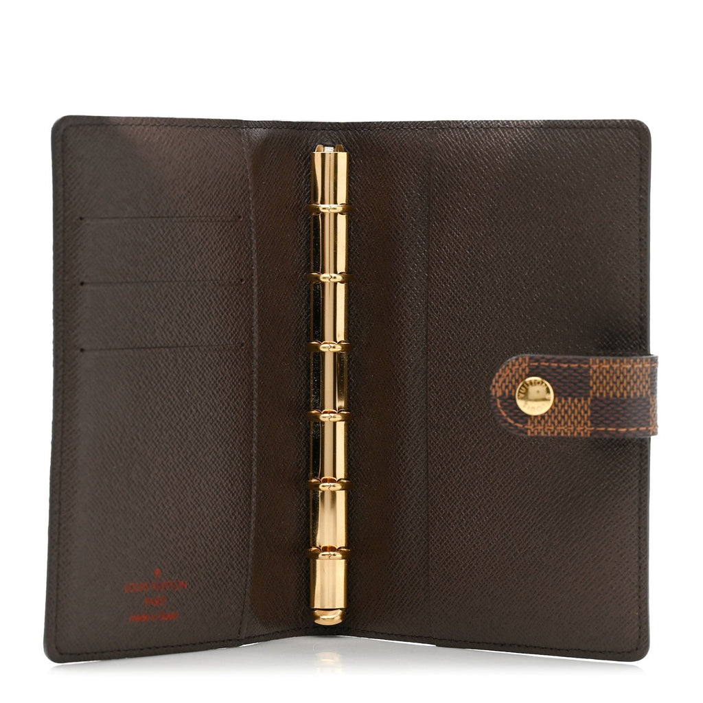 Louis Vuitton Damier Ebene Small Ring Agenda Cover