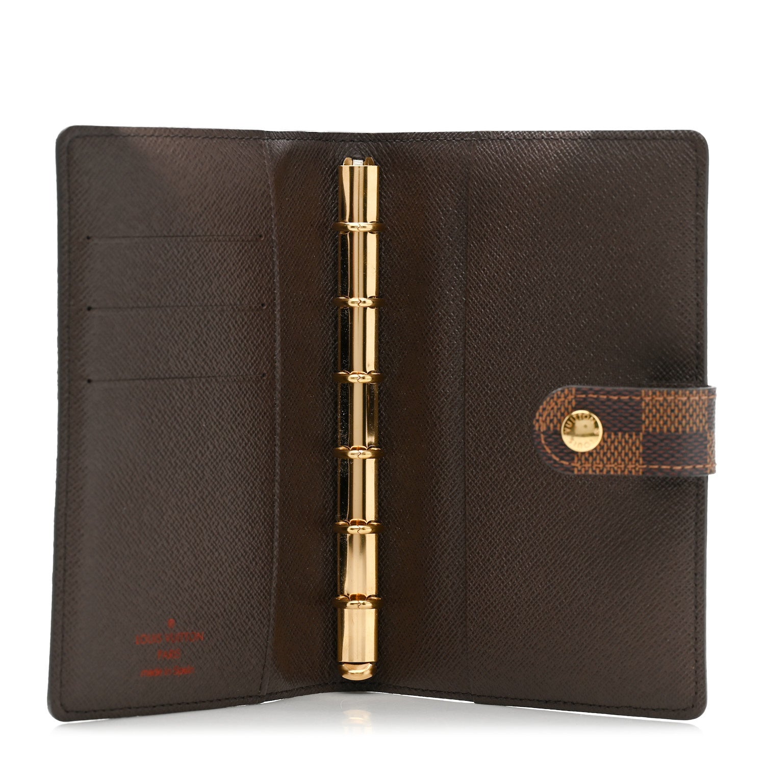 Louis Vuitton Damier Ebene Small Ring Agenda Cover