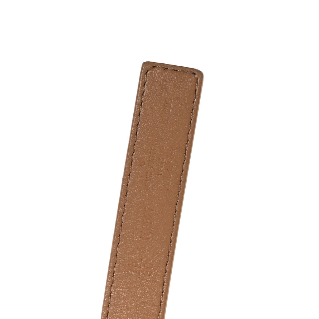 Louis Vuitton Calfskin Monogram 20mm LV Iconic Reversible Belt 75 30 Arizona Beige