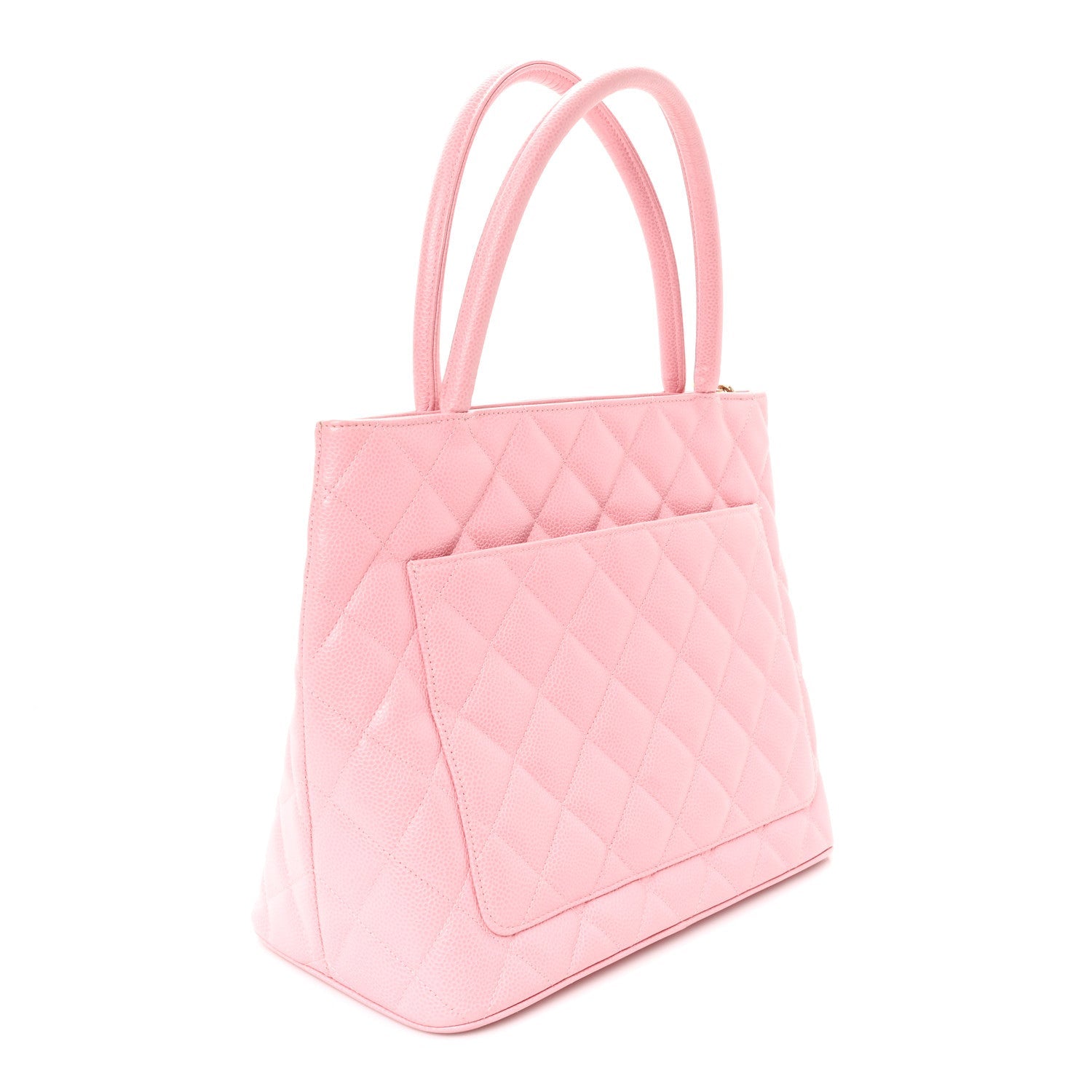 Chanel Caviar Quilted Medallion Tote Light Pink