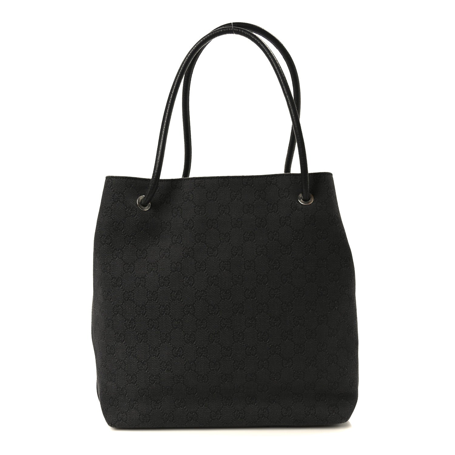 Gucci Canvas Monogram Gifford Shopping Tote Black