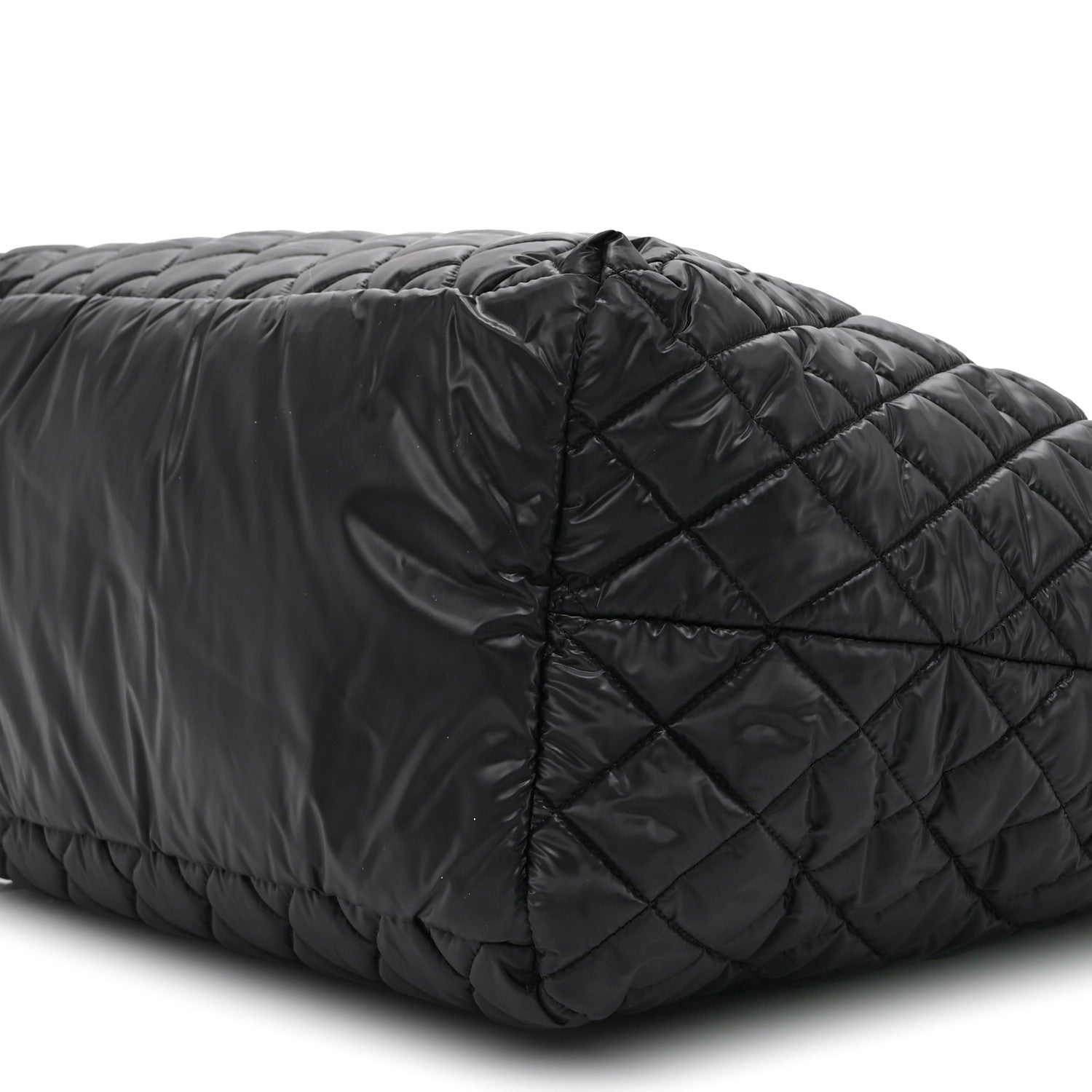 Chanel Nylon Quilted Large Coco Cocoon Tote Black