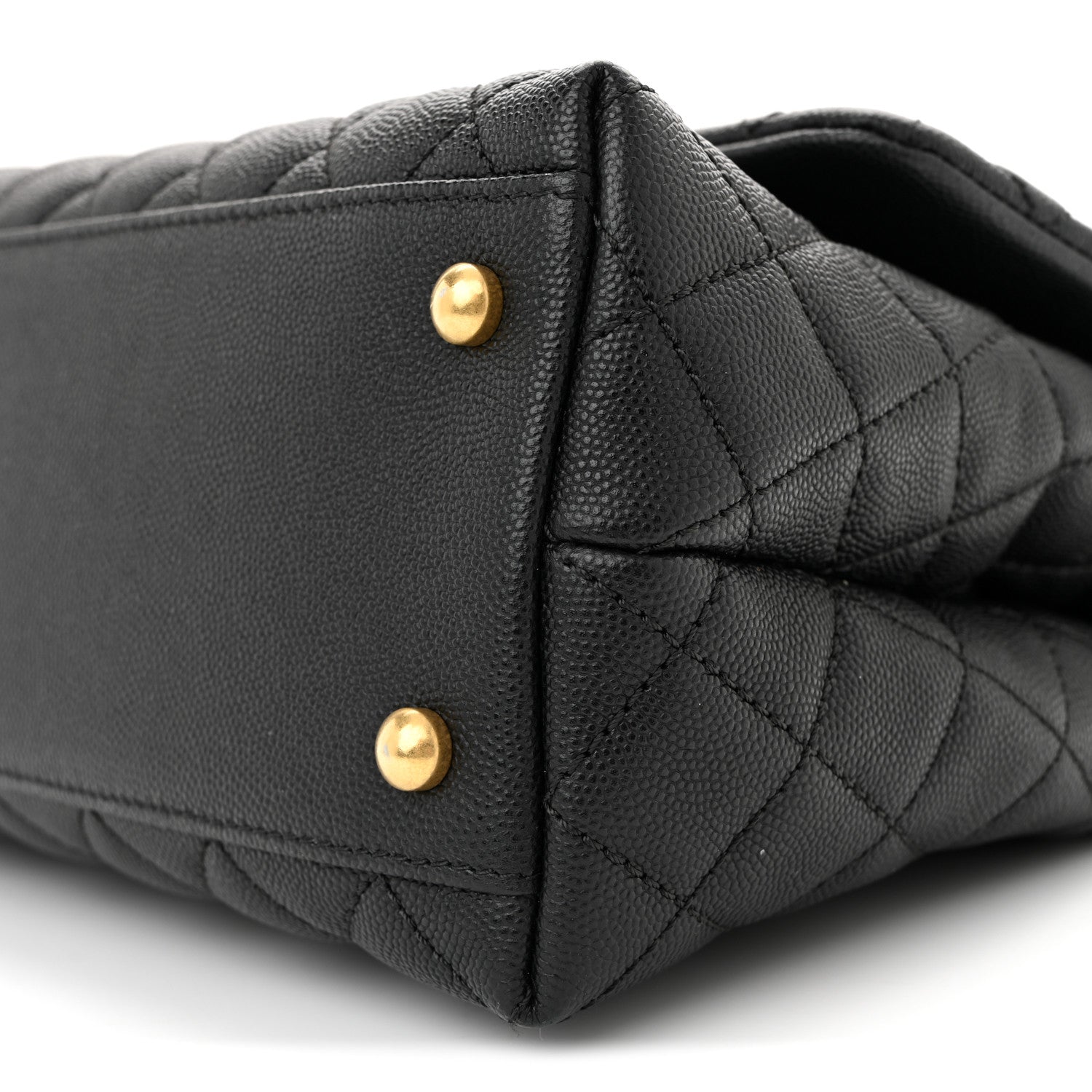 Chanel Caviar Quilted Small Coco Handle Flap Black