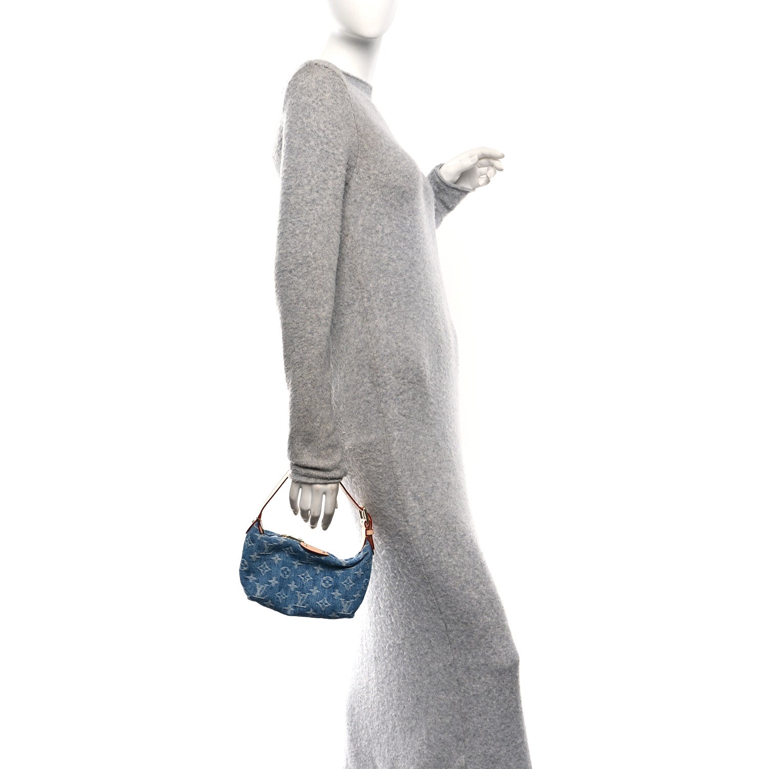 Louis Vuitton Monogram Denim Hills Pochette Blue