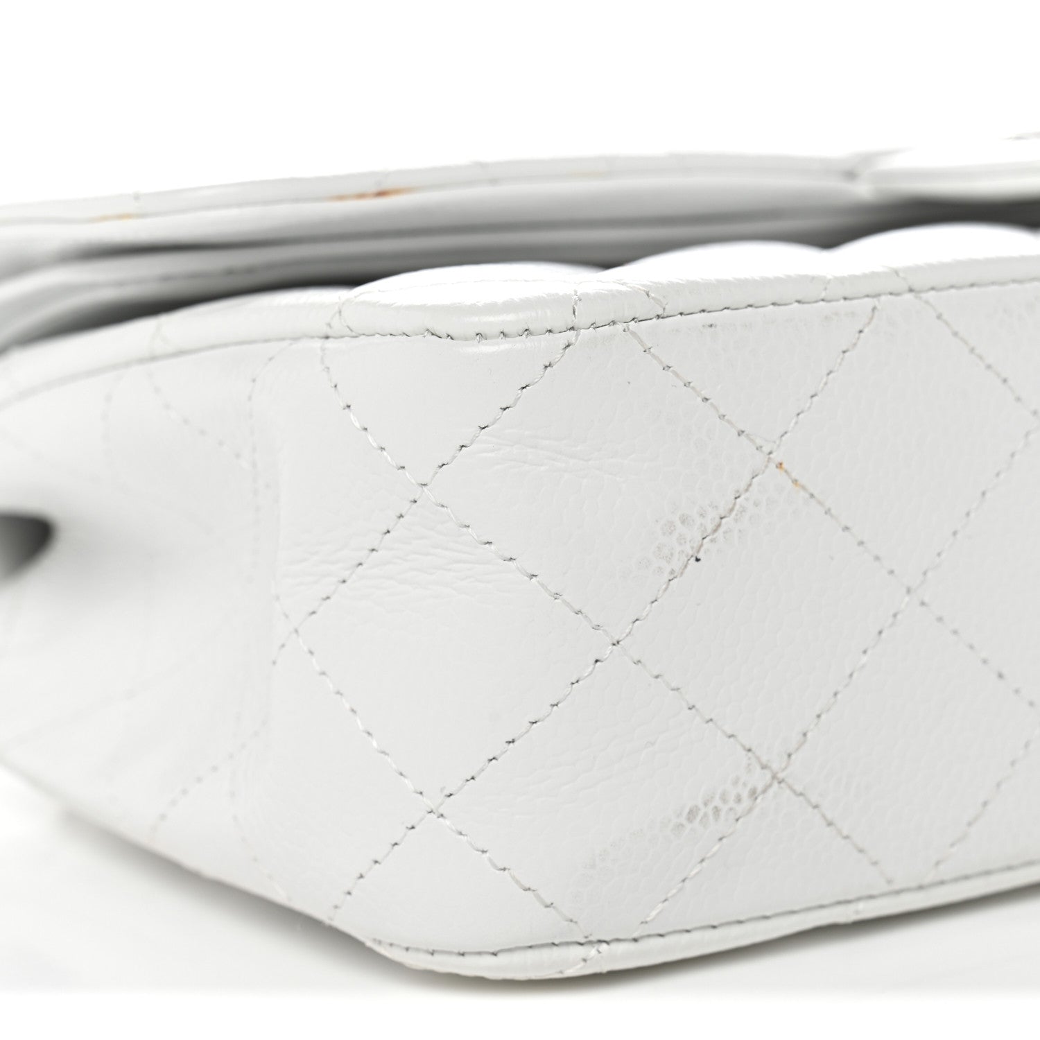 Chanel Caviar Quilted Medium Double Flap White