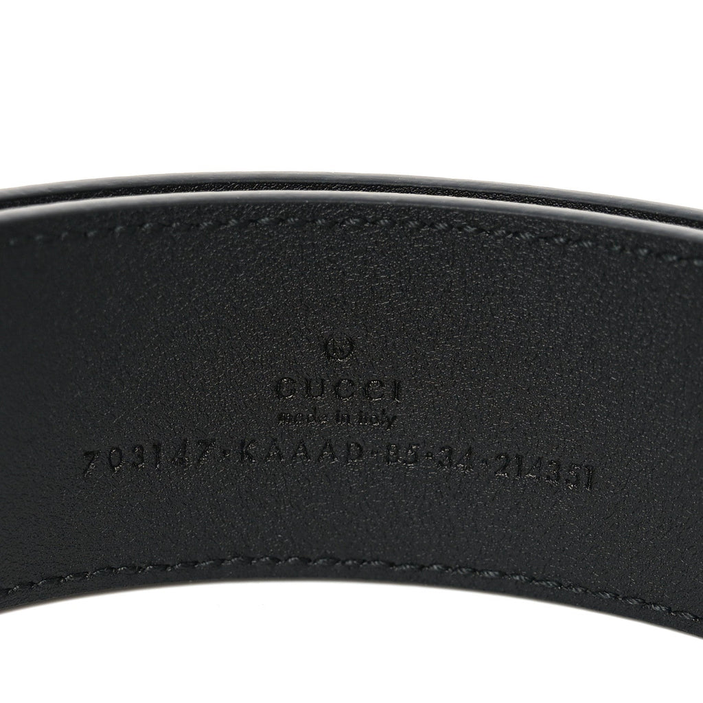 Gucci GG Supreme Monogram Blondie 40mm Belt 85 34 Black