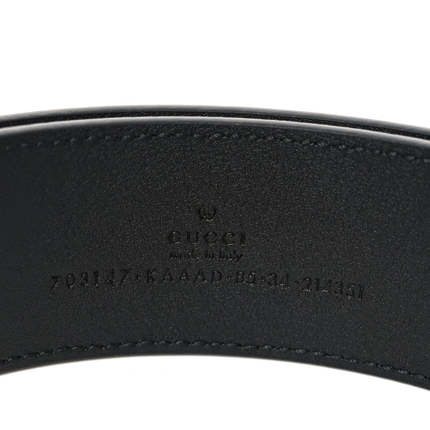 Gucci GG Supreme Monogram Blondie 40mm Belt 85 34 Black