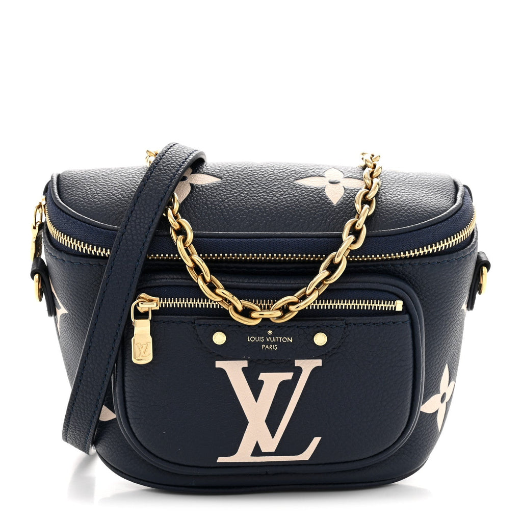 Louis Vuitton Empreinte Monogram Giant Mini By The Pool Bumbag Blue Beige