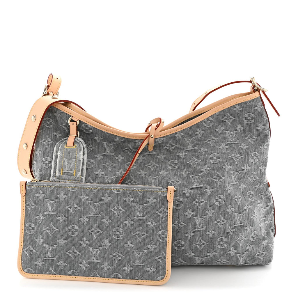 Louis Vuitton Monogram Denim CarryAll MM Washed Grey
