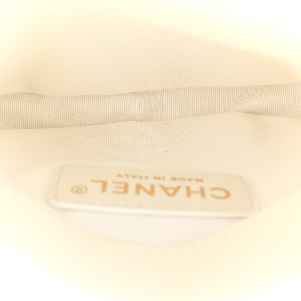 Chanel Lambskin Quilted Side Packs White