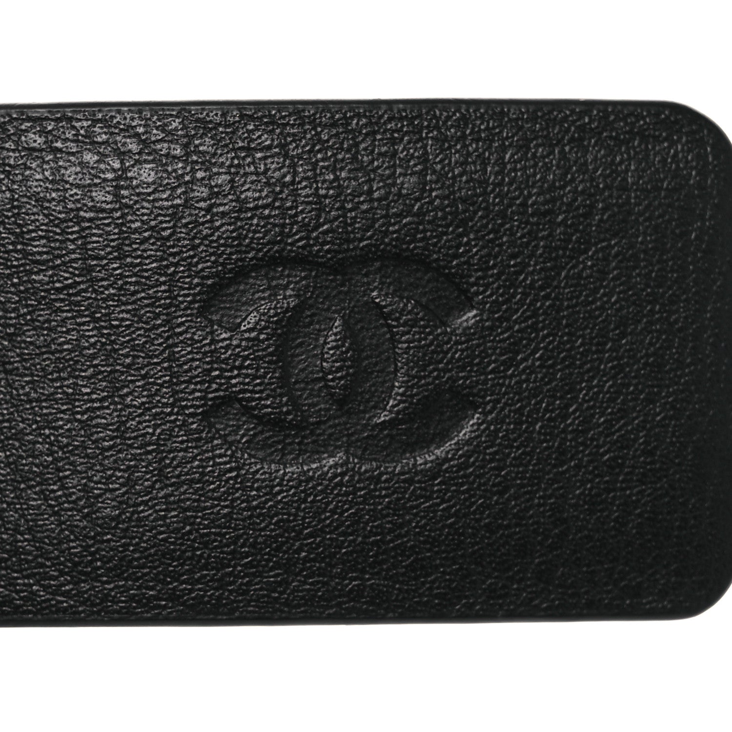 Calfskin Crystal CC Belt 85 34 Black Multicolor