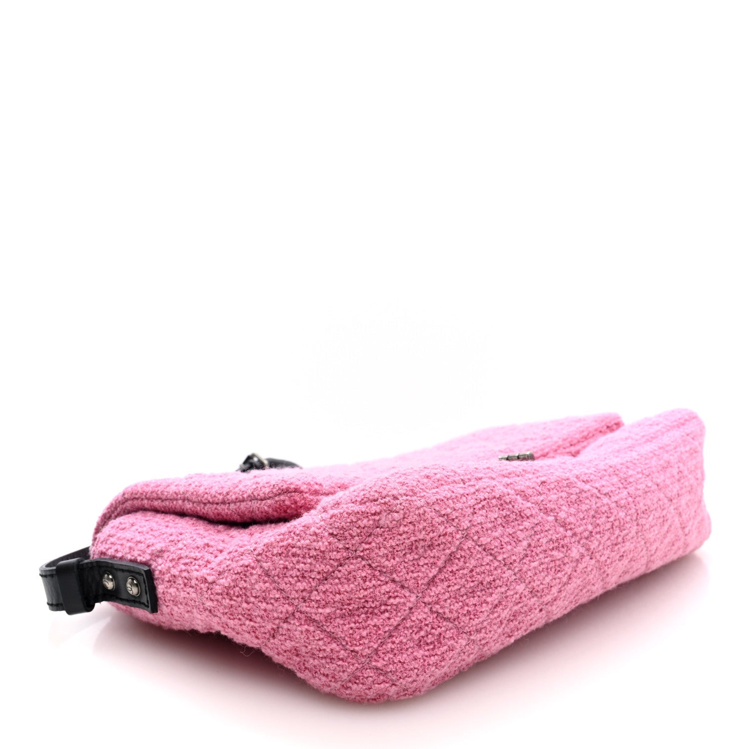 Chanel Easy Tweed Jumbo Reissue Messenger Flap Pink Black