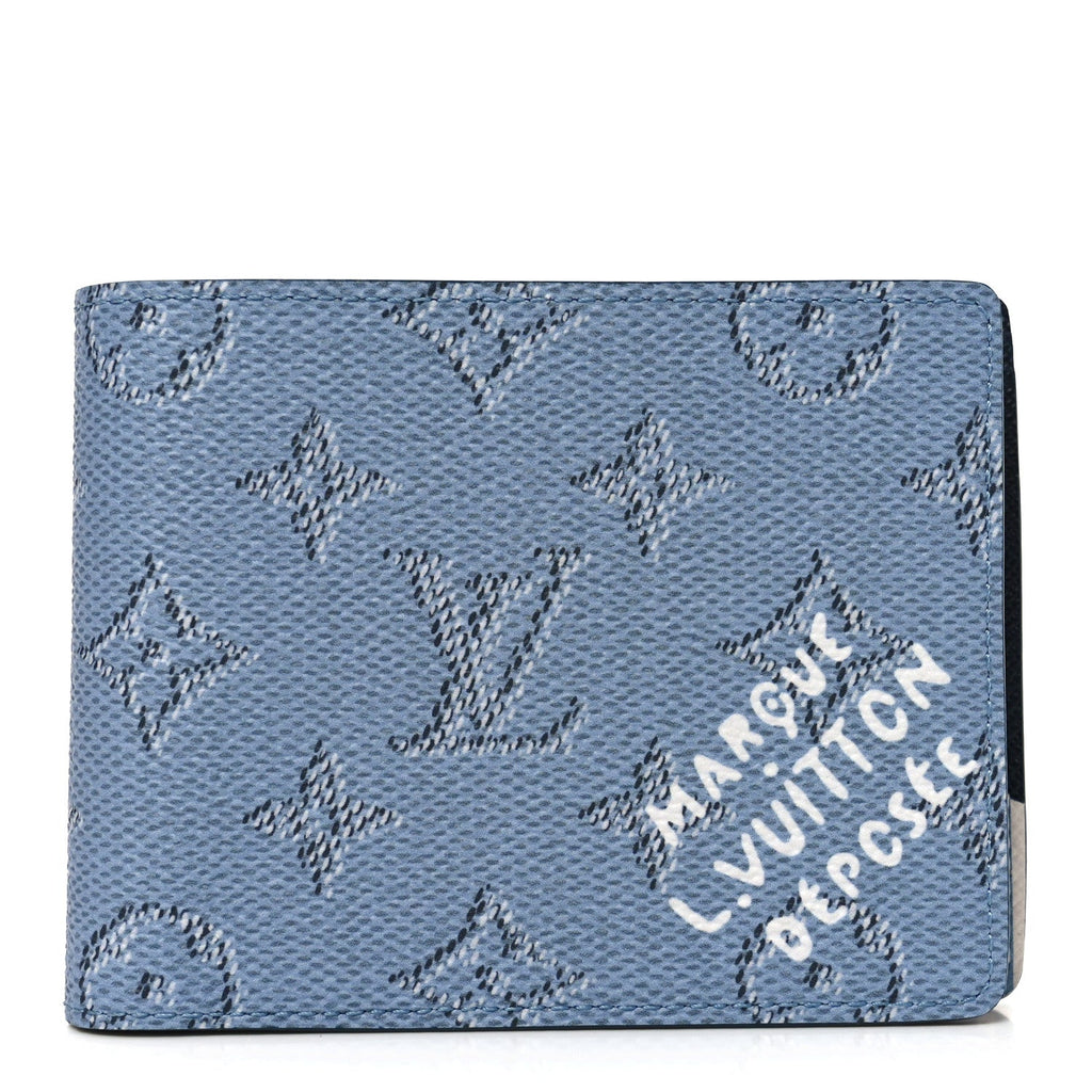 Louis Vuitton Monogram Heritage Multiple Wallet Blue