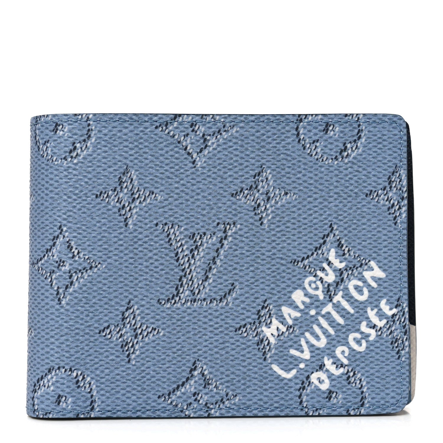 Louis Vuitton Monogram Heritage Multiple Wallet Blue