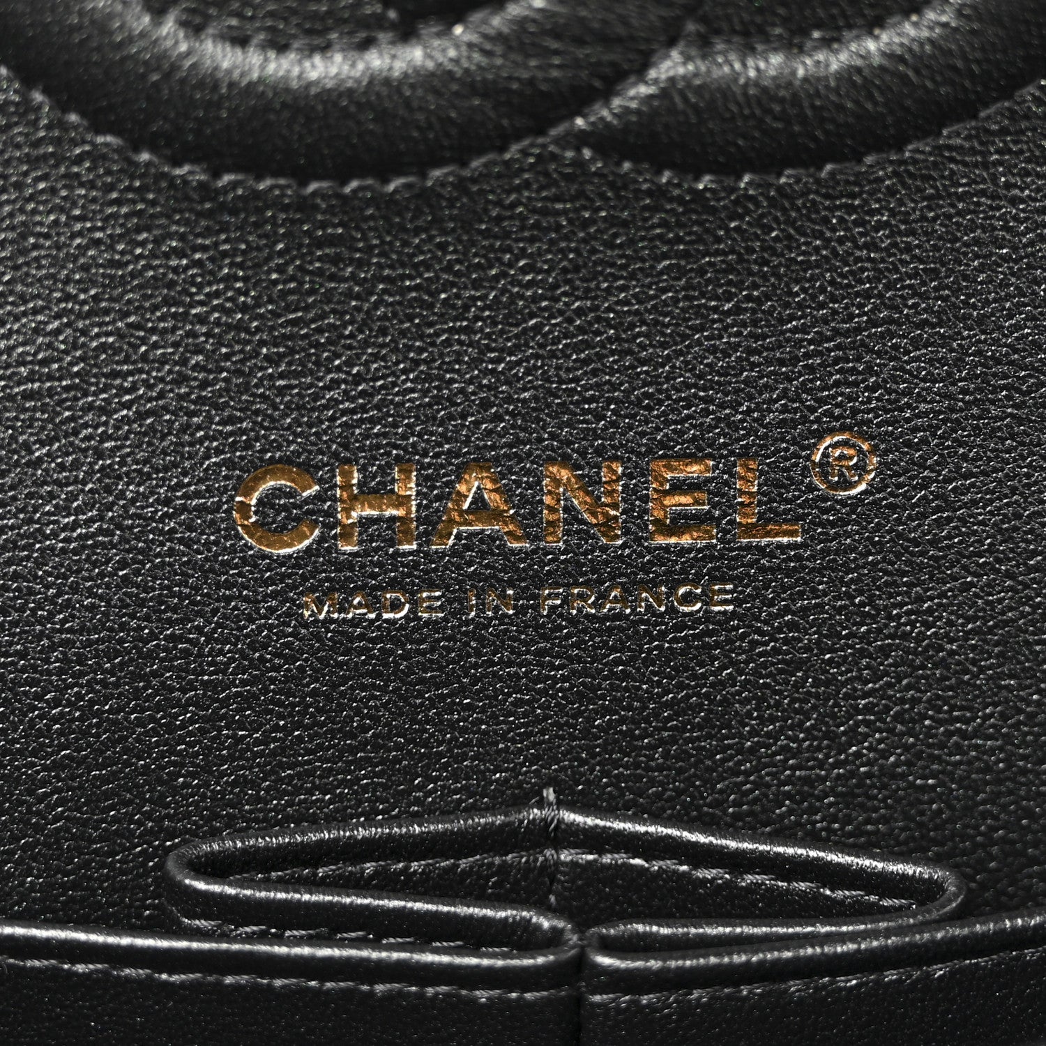 Chanel Iridescent Lambskin Quilted Medium Double Flap Black