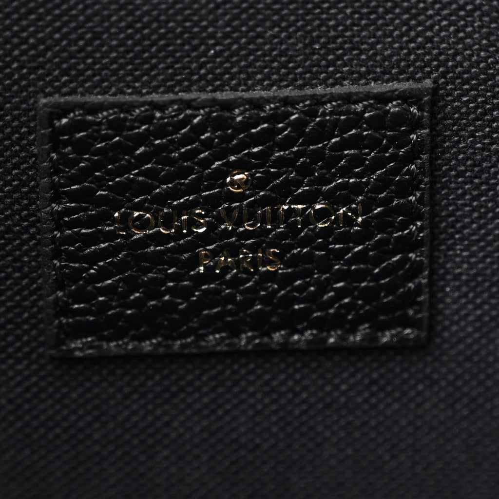 Louis Vuitton Empreinte Pochette Felicie Chain Wallet Black