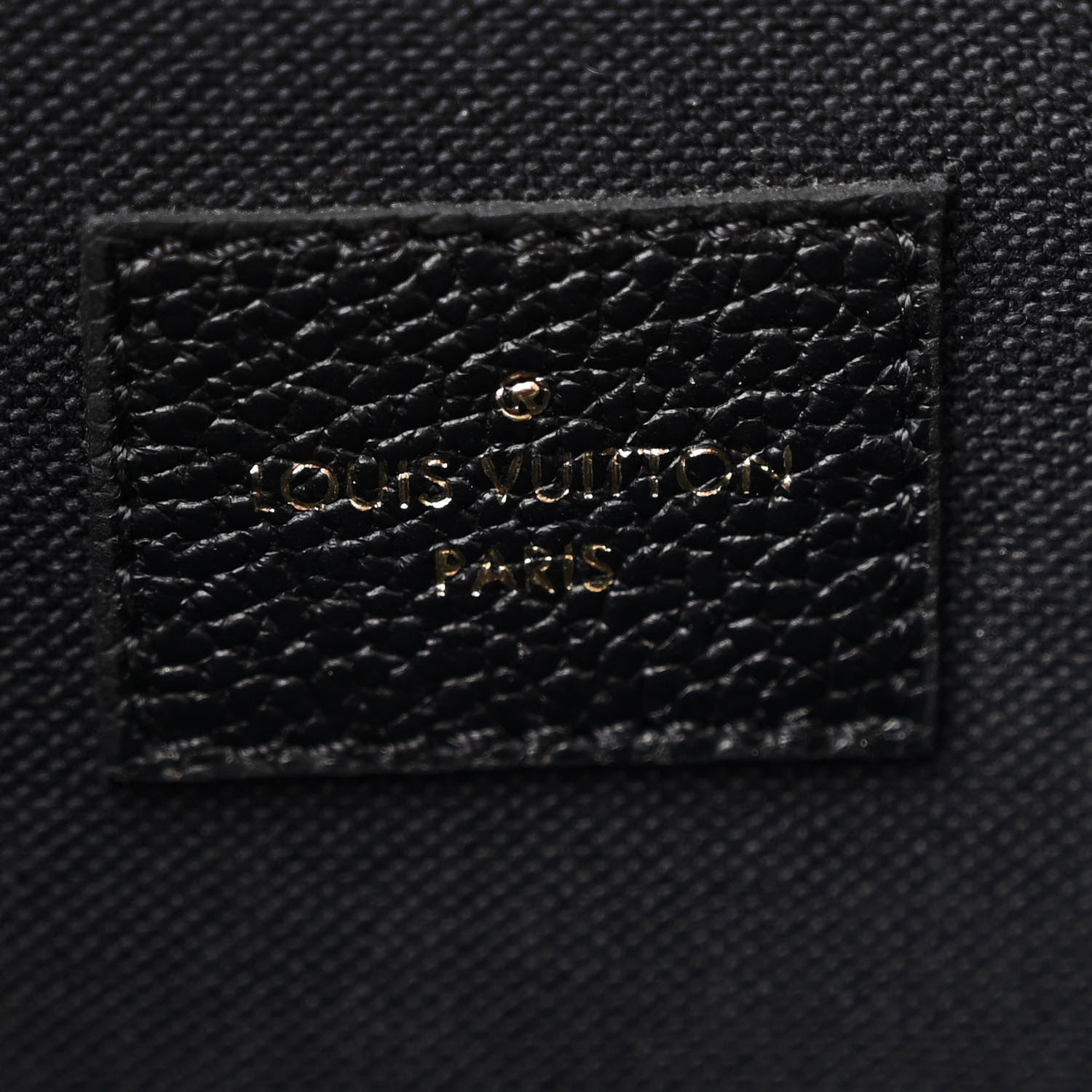 Louis Vuitton Empreinte Pochette Felicie Chain Wallet Black
