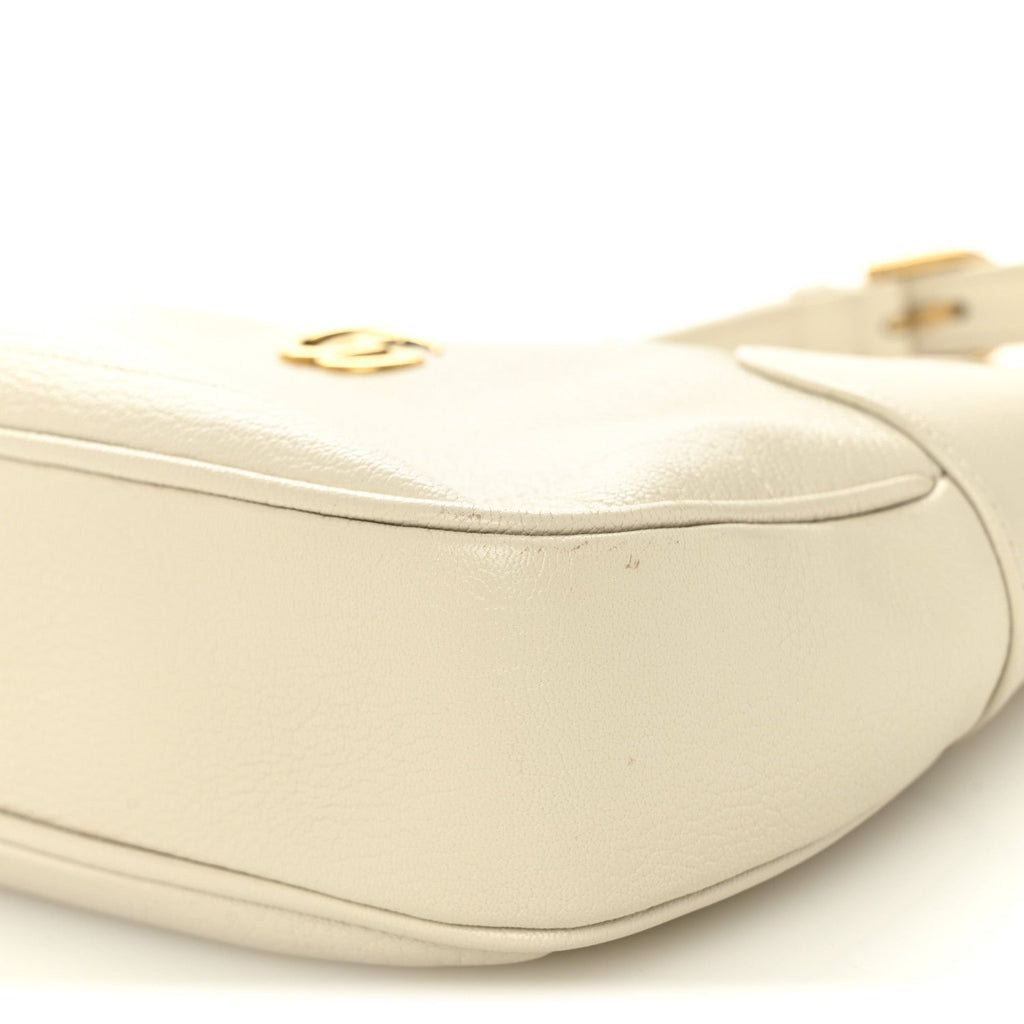 Gucci Goatskin Small Aphrodite Shoulder Bag Mystic White