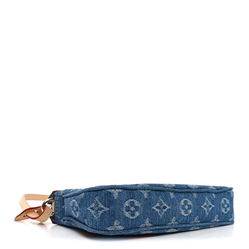 Louis Vuitton LV X TM Monogram Denim Cerises Pochette Accessories Blue