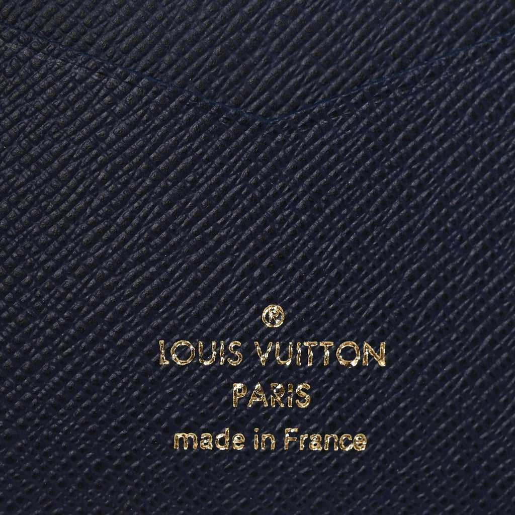 Louis Vuitton Monogram Bleach Pocket Organizer Ink Blue