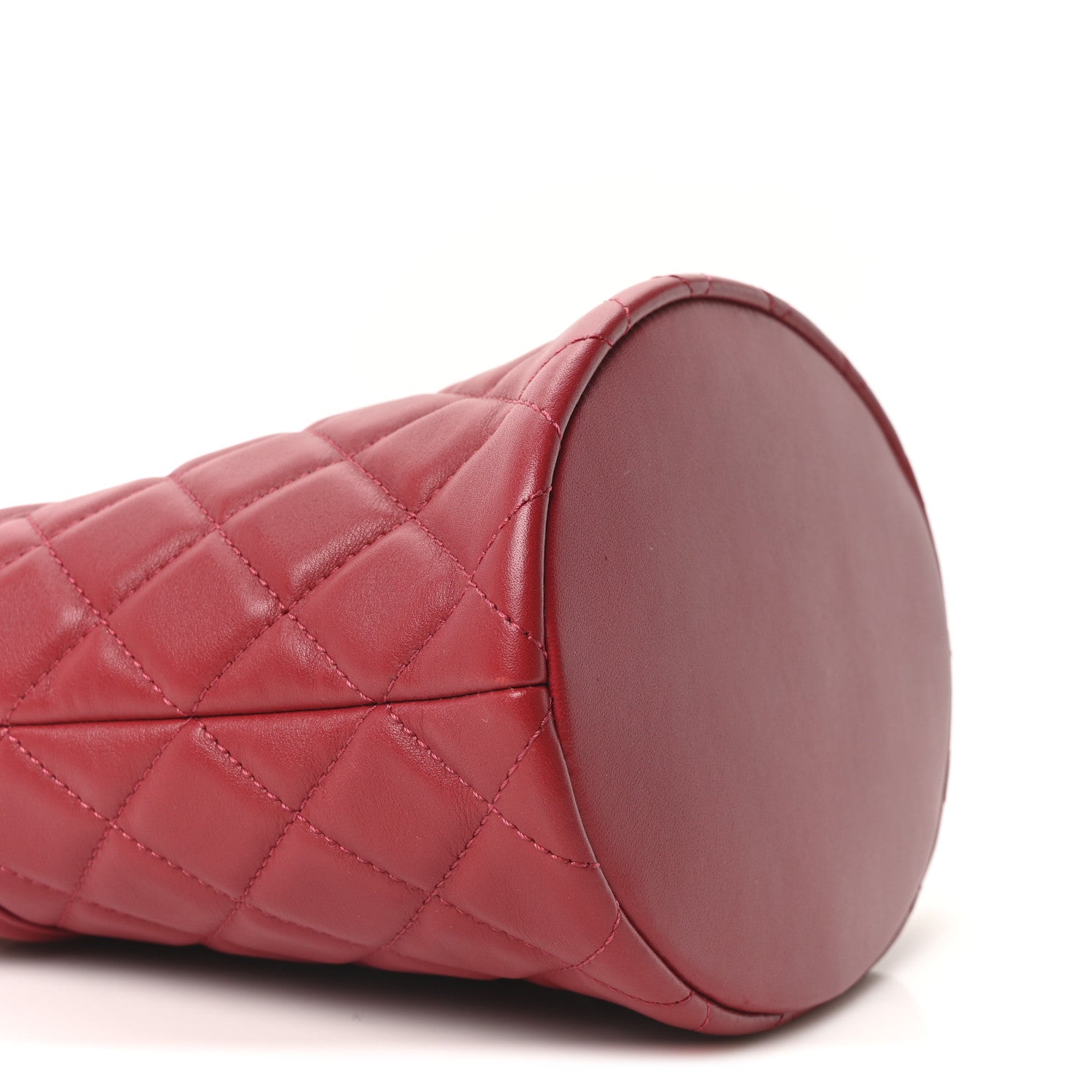 Chanel Calfskin Quilted Boy Bucket Bag Red