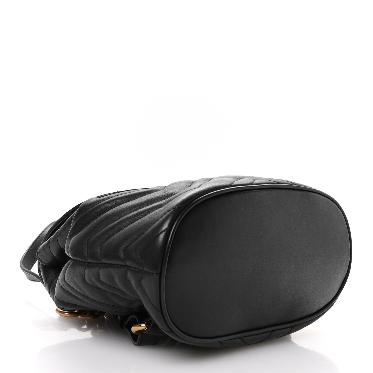 Gucci Calfskin Matelasse GG Marmont Flap Backpack Black