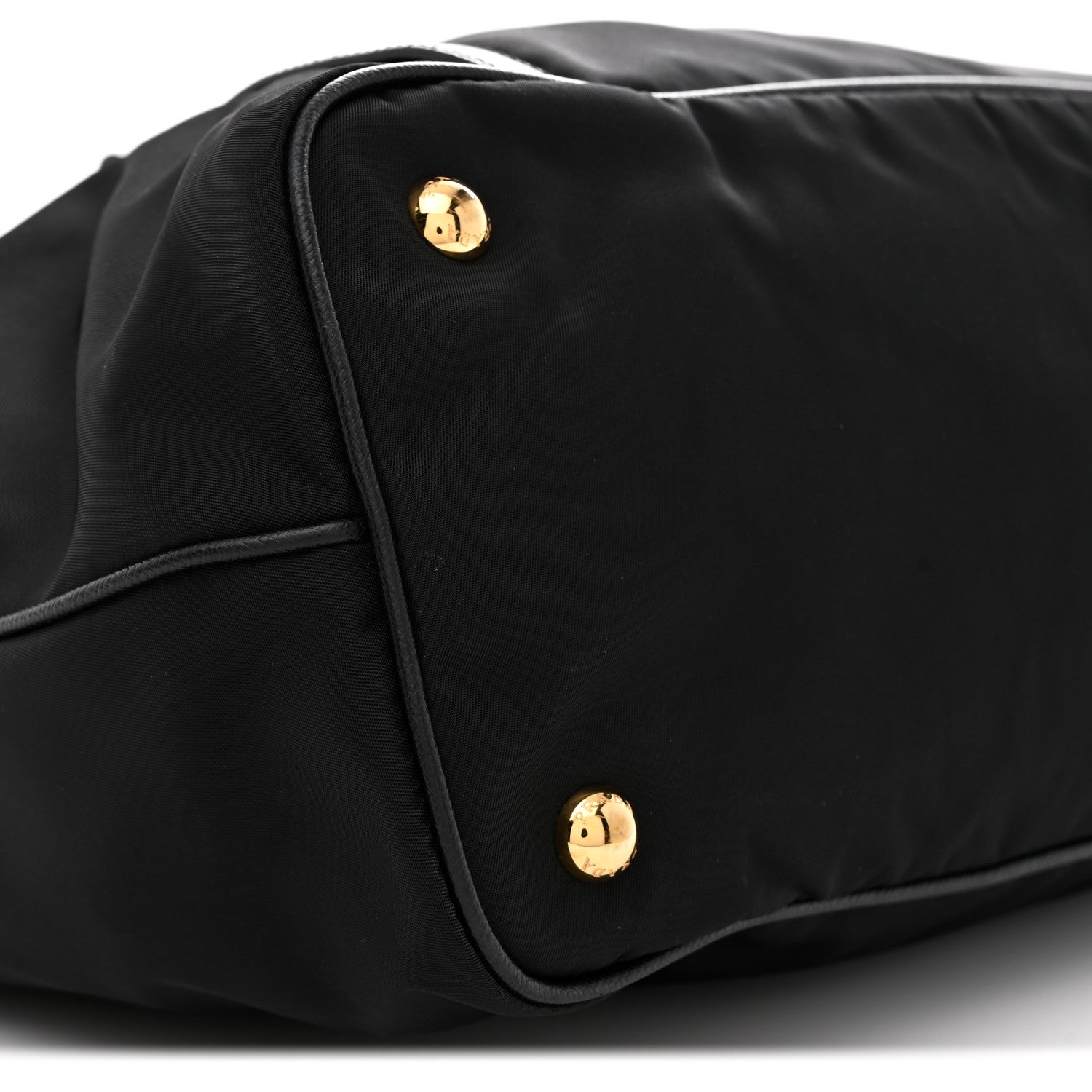 Prada Saffiano Tessuto Nylon Shopping Tote Black