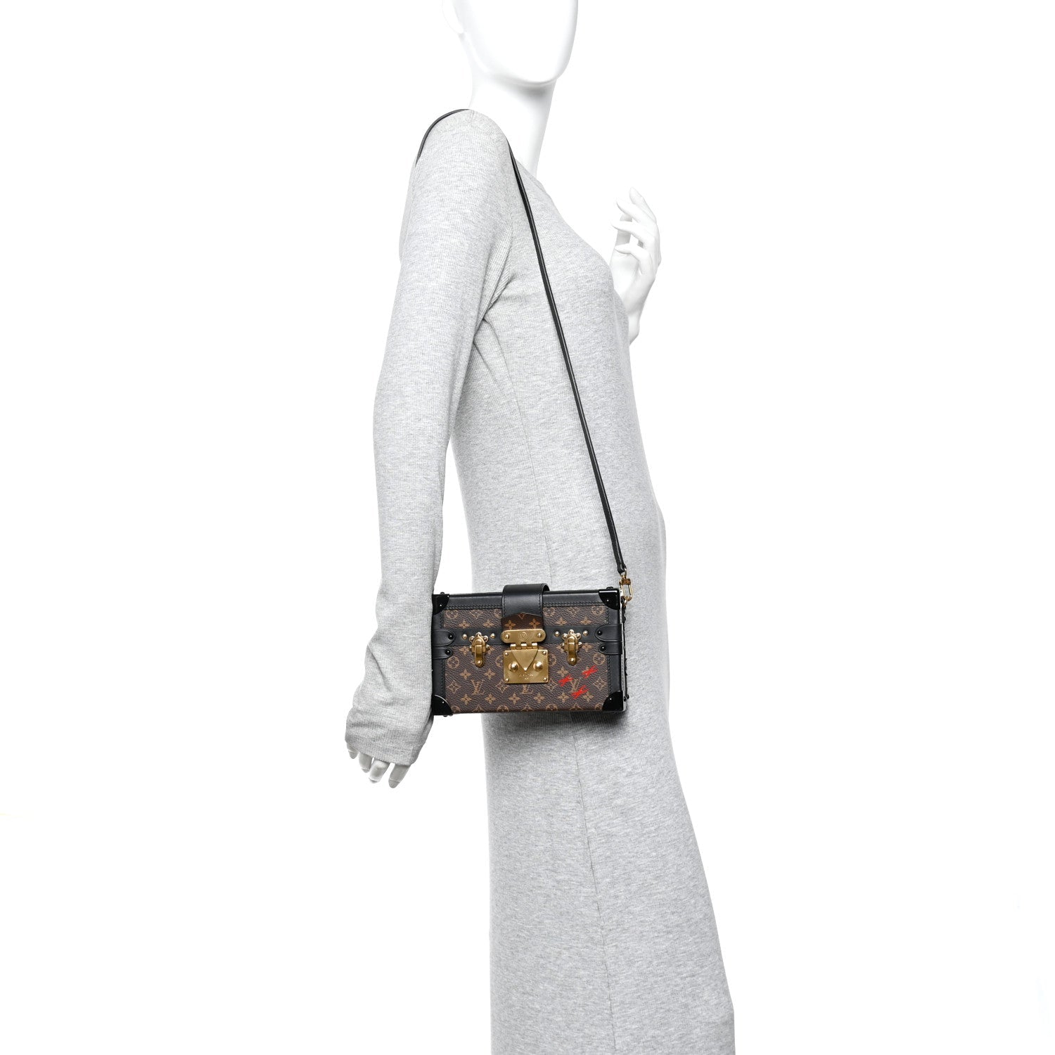 Louis Vuitton Monogram Petite Malle Black