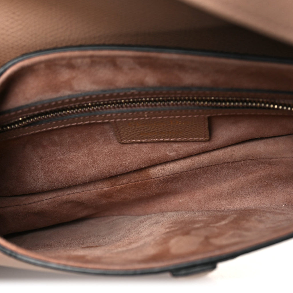 Christian Dior Grained Calfskin Saddle Bag Fard