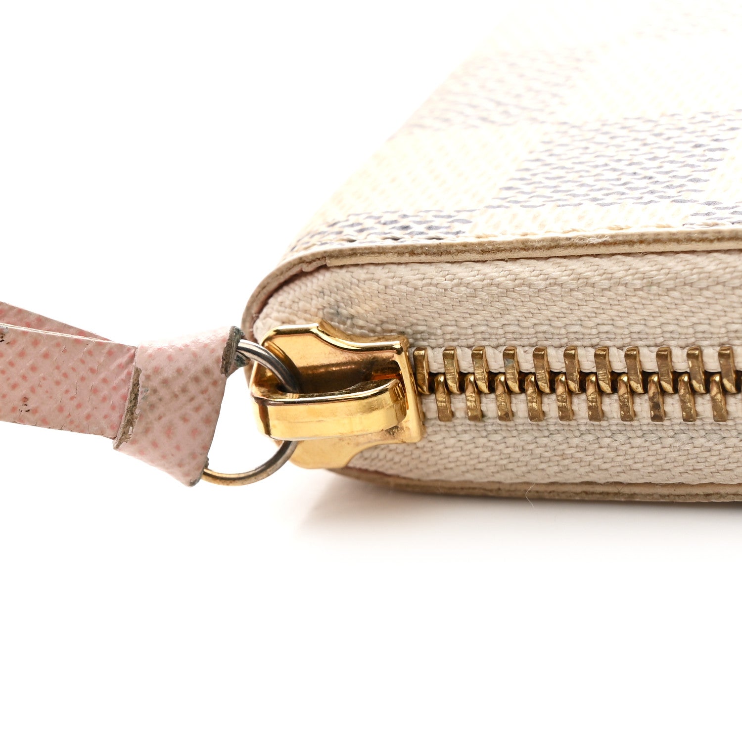 Louis Vuitton Damier Azur Clemence Wallet Rose Ballerine