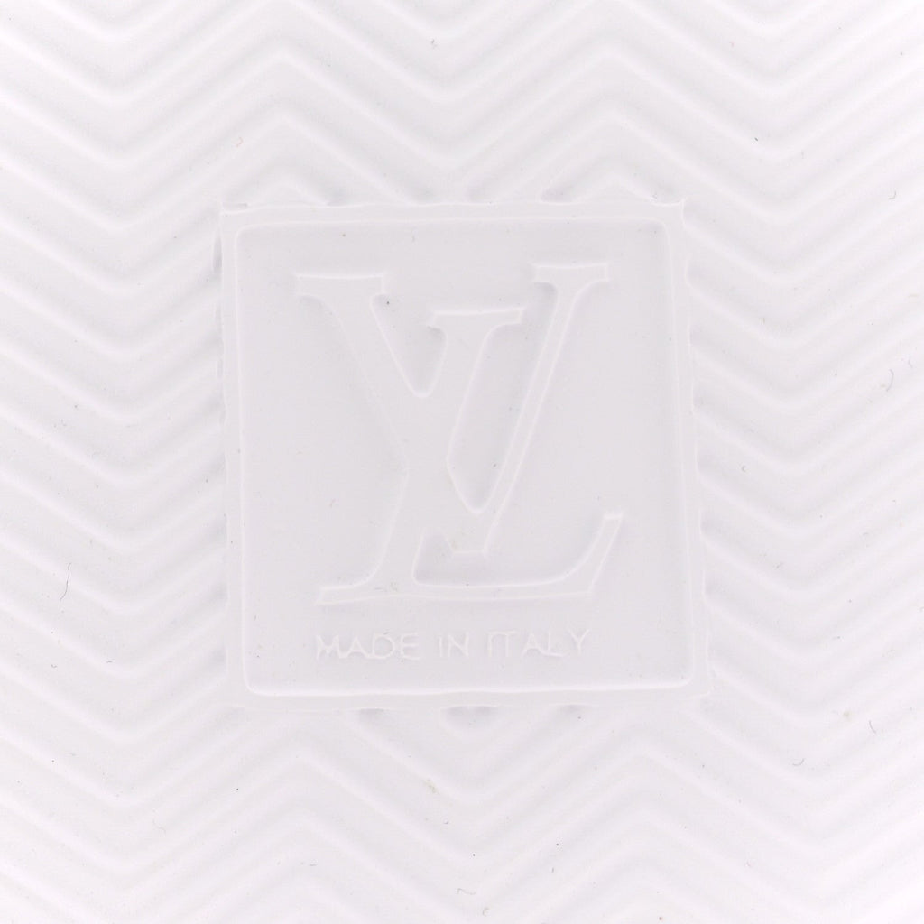 Louis Vuitton Damier Calfskin Mens Beverly Hills Sneakers 8 White Rouge