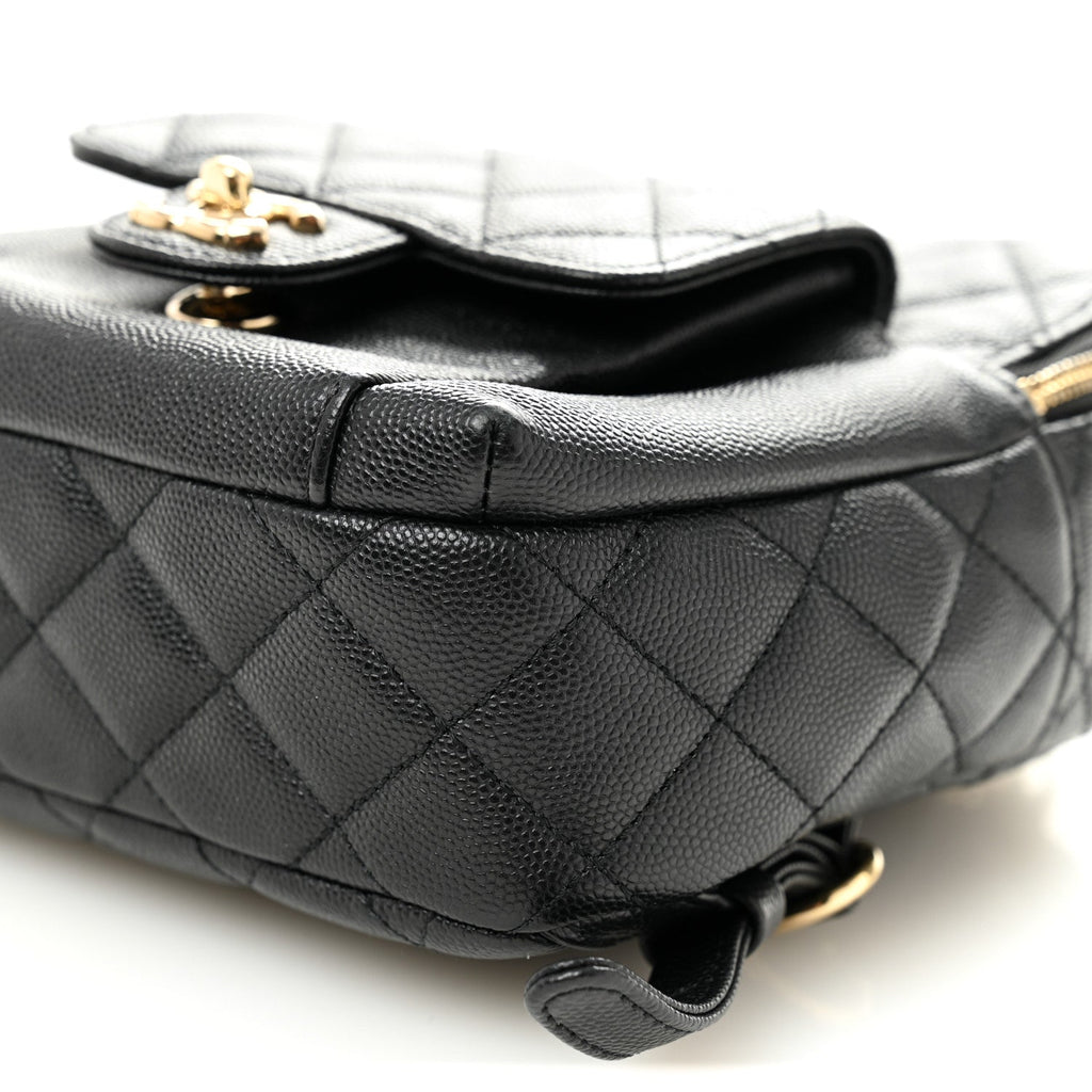 Chanel Caviar Quilted Small CC Day Backpack Black