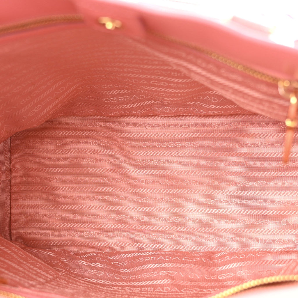 Prada Saffiano Vernice Galleria Shopping Tote Begonia