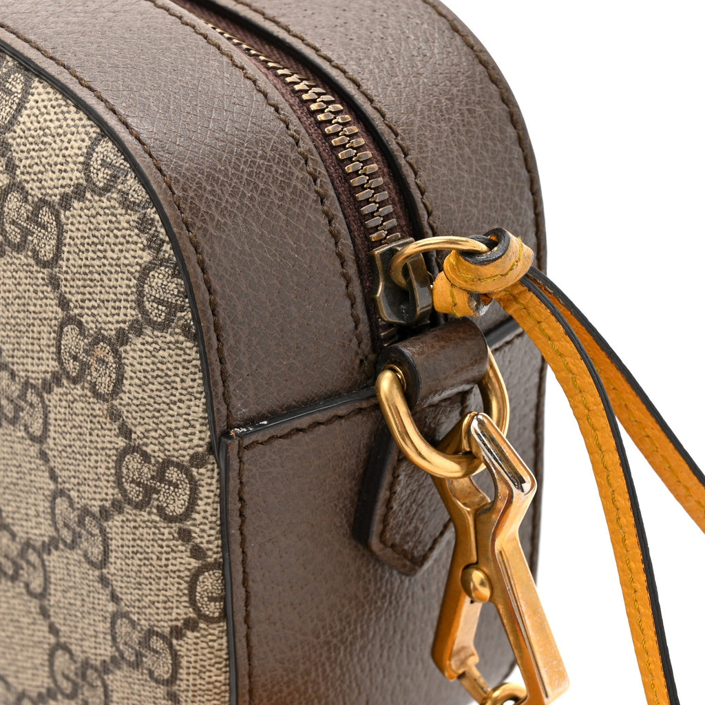 Gucci GG Supreme Monogram Web Neo Vintage Shoulder Bag Beige New Acero Crop