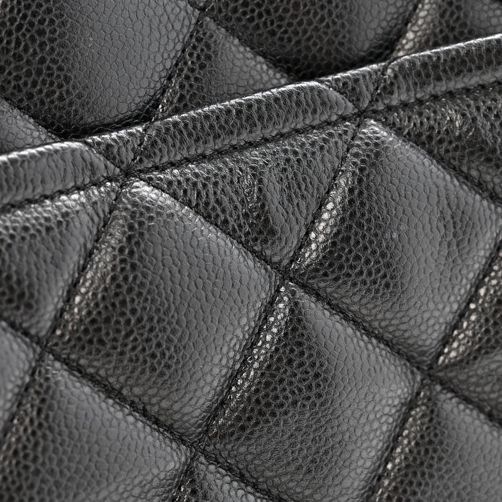 Chanel Caviar Quilted CC Timeless Soft Tote Black