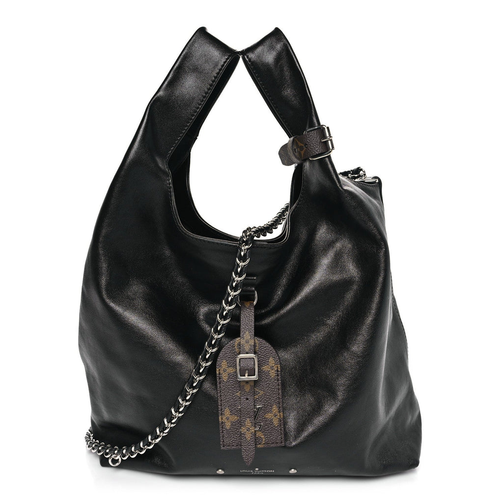 Louis Vuitton Calfskin Monogram Atlantis Vibe MM Black