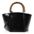 Gucci Spice Lux Nappa Bamboo Basket Bag Black