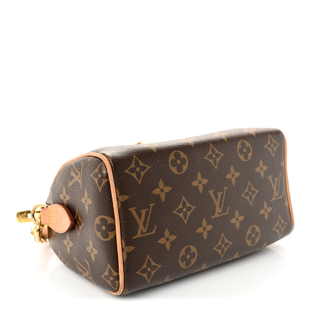 Louis Vuitton Monogram Speedy Bandouliere 20 Beige
