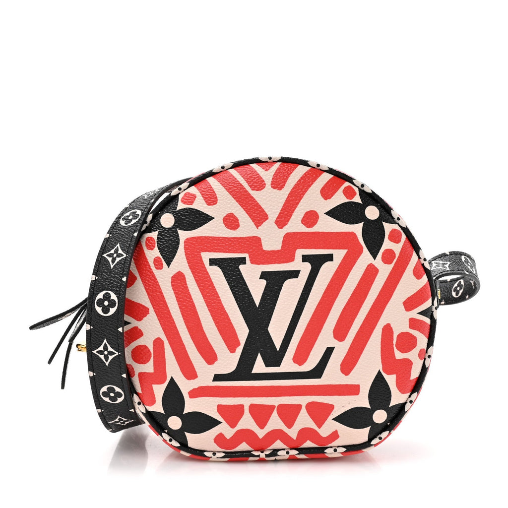 Louis Vuitton Monogram Giant Crafty Boite Chapeau Souple PM Creme Rouge Black