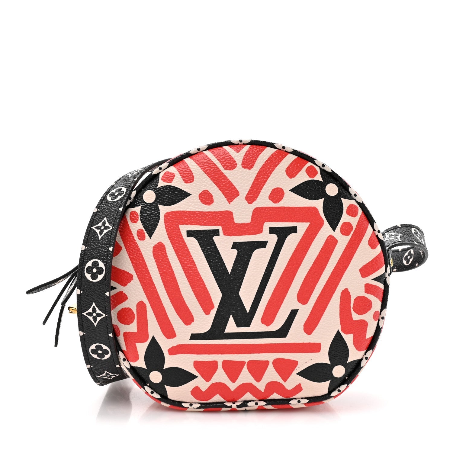 Louis Vuitton Monogram Giant Crafty Boite Chapeau Souple PM Creme Rouge Black