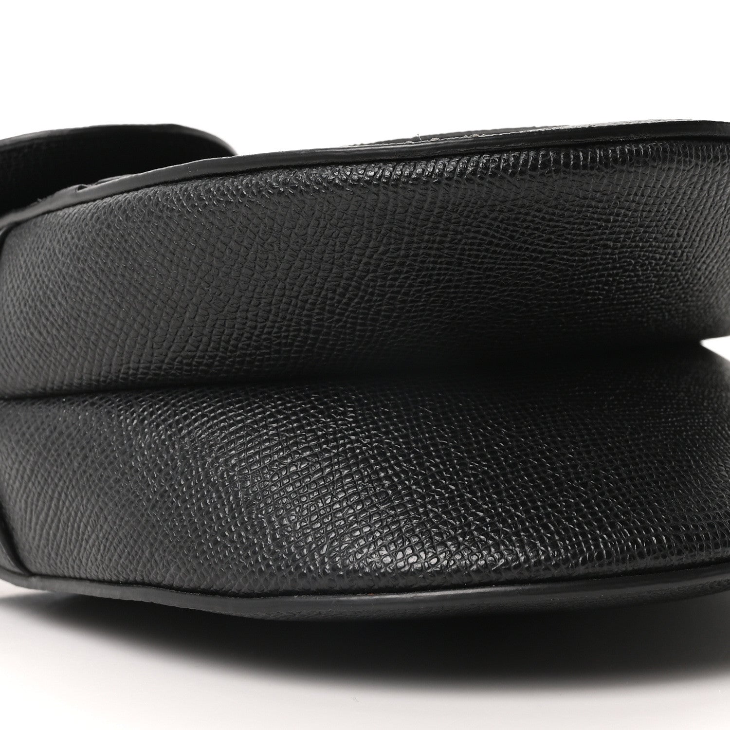 Christian Dior Grained Calfskin Saddle Bag Black