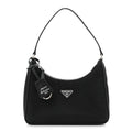 Prada Tessuto Nylon Saffiano Mini Re-Edition 2005 Bag Black