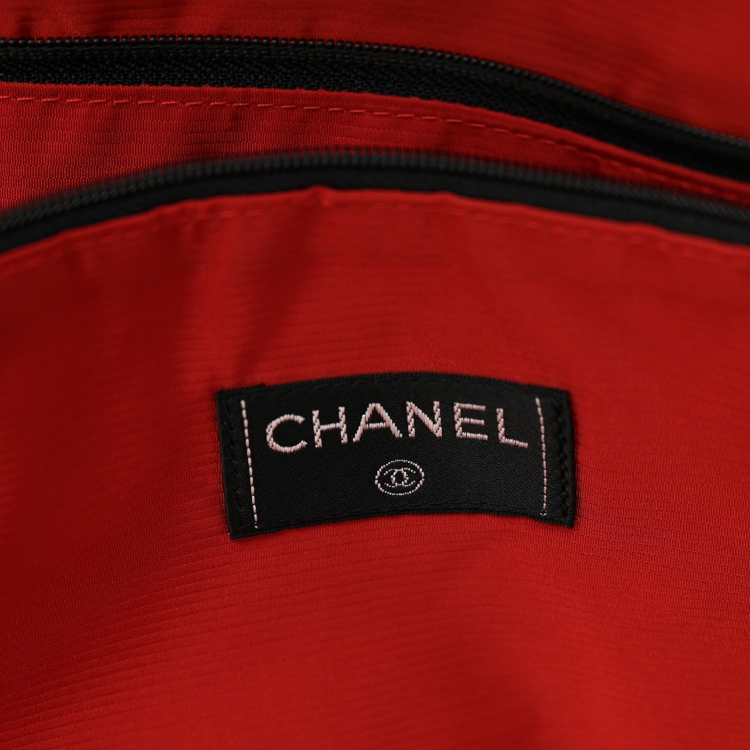Chanel Nylon Large Travel Duffle Bag Black
